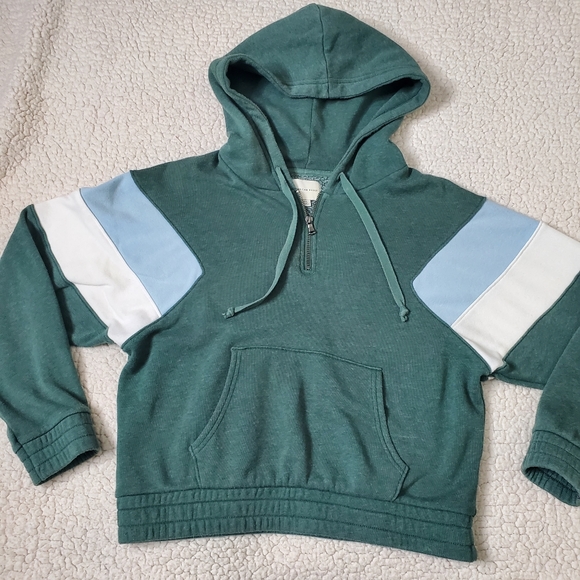 American Eagle Outfitters Retro Hoodie 1/4 Zip Size S - Picture 3 of 13